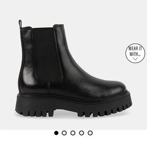 Steve Madden Black Combat Boots